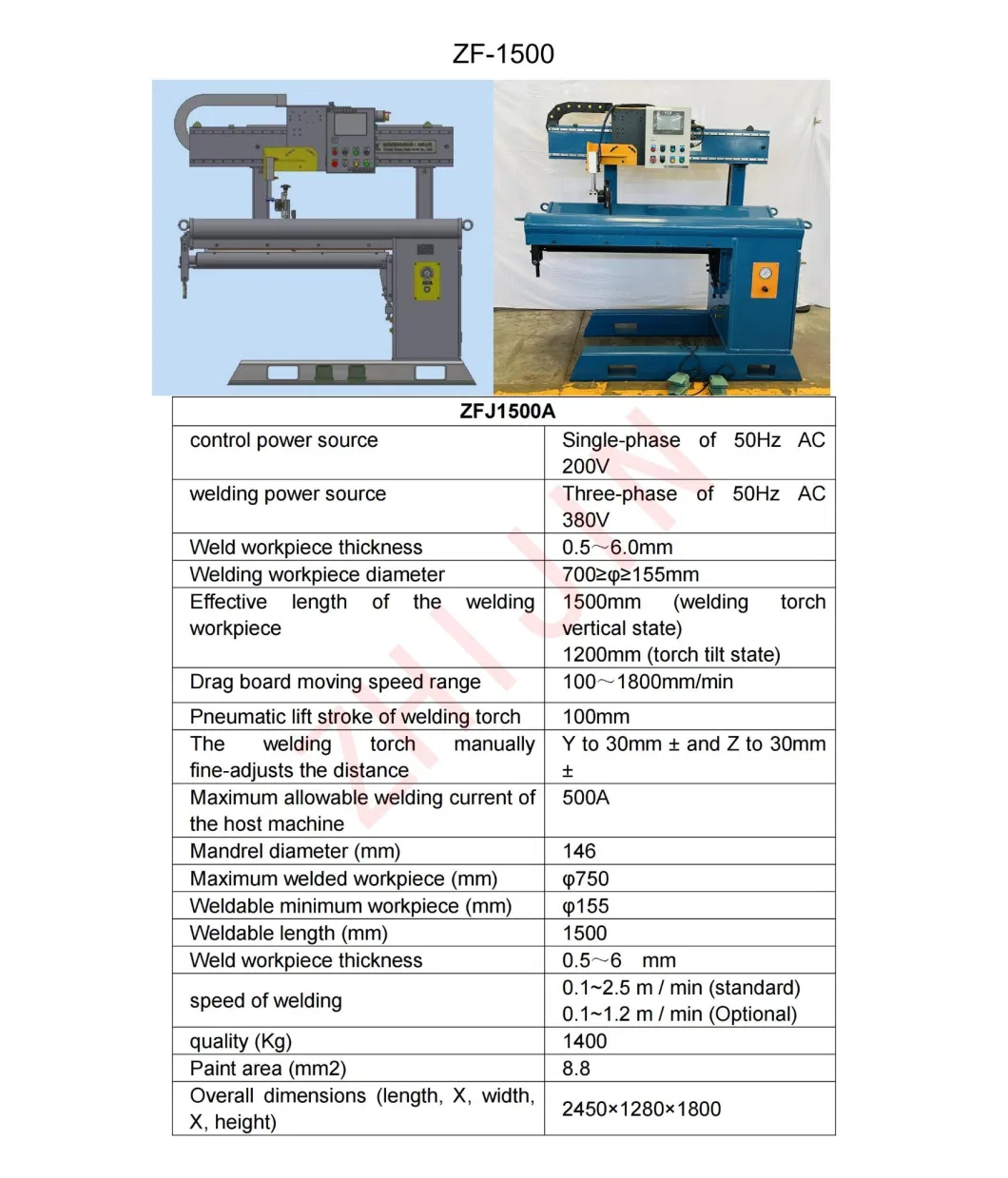 Desktop TIG/MIG Longitudinal/Circumferential/Straight/Circular/Ring/Girth/Circle Seam Automatic LPG Tank Water Heater Pipe Flange Welding Machine