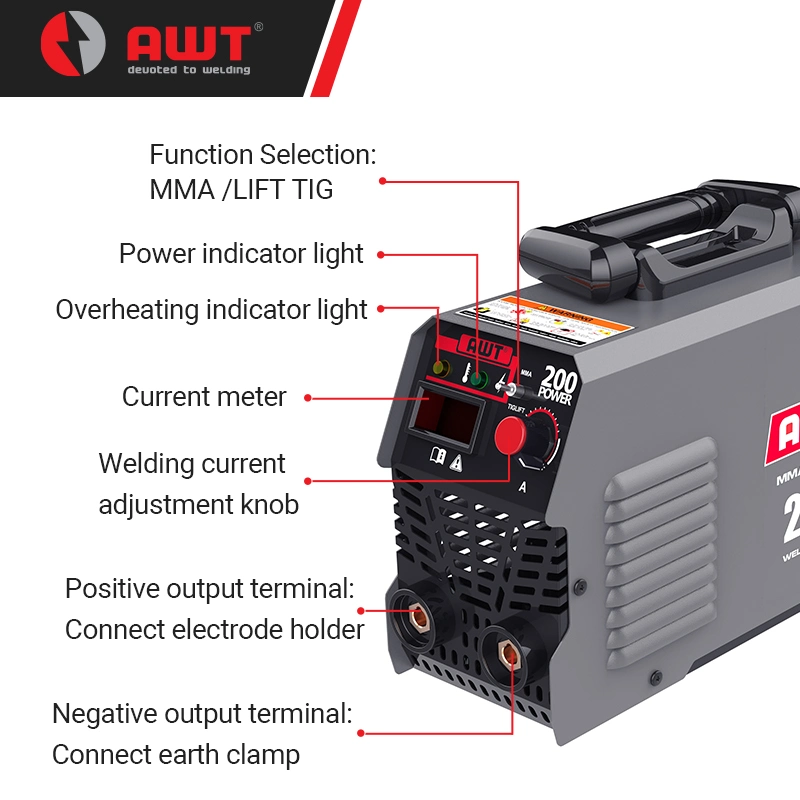 MMA66-200t 220V Good Quality Welding Digital Samrt Machine for Workshops