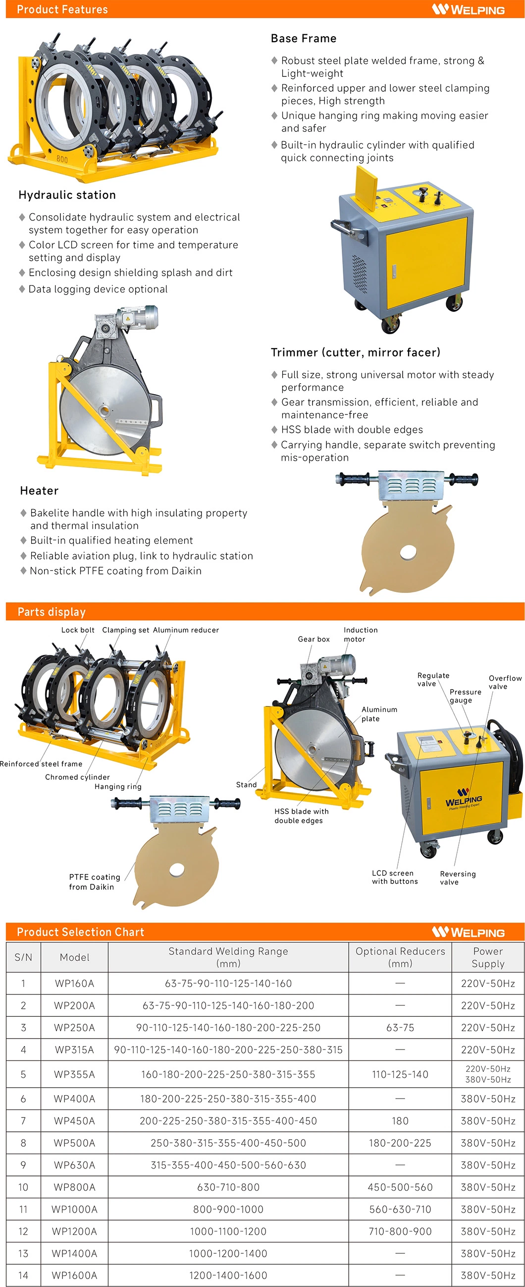 800mm Butt Welding Machine/HDPE Pipe Welding Machine/Butt Welder/PE Pipe Welding Machine/Hydraulic Butt Welding Machine/HDPE Jointing Machine/Price