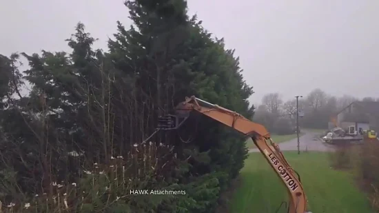 Cortador de madera hidráulico disponible del esquileo del árbol del gancho del registro del excavador del arreglo para requisitos particulares