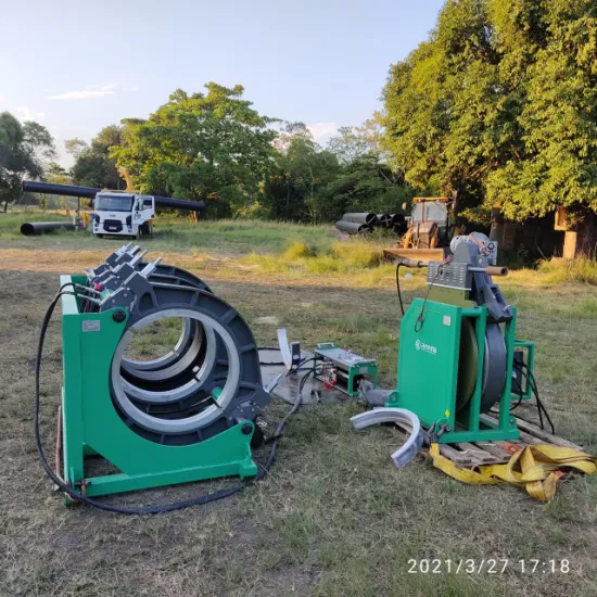 Máquina de soldadura automática de tubos de HDPE por fusión a tope hidráulica, hasta 355 mm